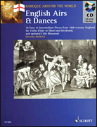 ENGLISH AIRS AND DANCES VIOLIN BK/CD cover